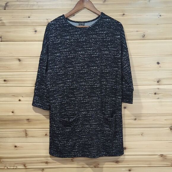 Clara Sun Woo Tops - Clara Sun Woo Top Womens XS Black Tunic with Pockets Art Classic